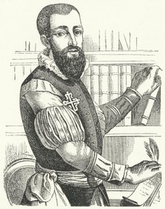 Garcilaso de la Vega, spansk poet och soldat (gravyr) av German School