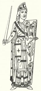 Geoffrey Plantagenet, greve av Anjou (gravyr) av German School