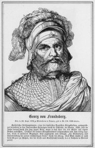 Georg von Frundsberg (gravyr) av German School