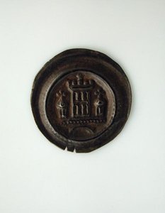 Tyskt mynt från den danska tiden (1201-24) (silver) av German School