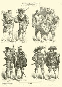 Tyska Landsknechte, tidigt 1500-tal av German School