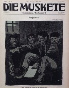 Den tyska komeditidningen Die Muskete publicerades 1907. av German School