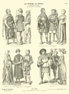 Tyska dräkter, 1400-talet av German School