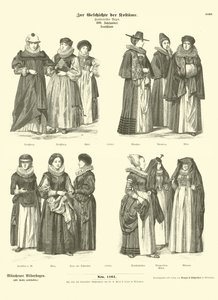 Tyska dräkter, 1600-talet av German School