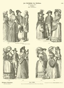 Tyska dräkter, 1700-tal av German School