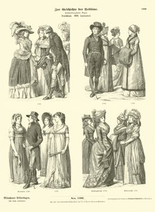 Tyska dräkter, sent 1700-tal av German School