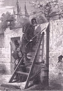 Tyskt utforskande parti, Cassells historia om kriget mellan Frankrike och Tyskland publicerad av Cassell and Company Limited, ca 1890 (litho) av German School