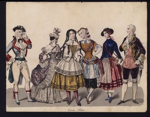 Tysk modetallrik, mitten av 1800-talet av German School