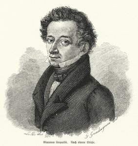 Giacomo Leopardi, italiensk filosof, poet och filolog av German School