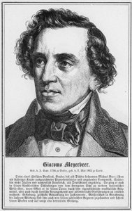 Giacomo Meyerbeer (gravyr) av German School