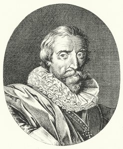 Giambattista Marino, italiensk poet (gravyr) av German School