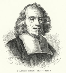 Gian Lorenzo Bernini, italiensk barockskulptör och arkitekt (gravyr) av German School