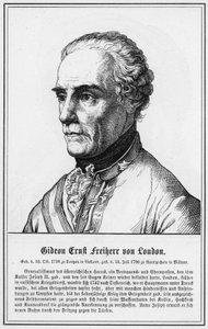 Gideon Ernst Freiherr von Loudon (gravyr) av German School