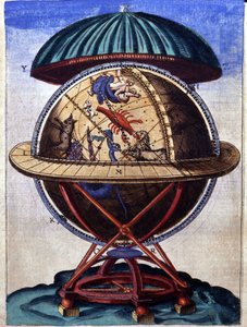 Den stora mässingsgruppen i "den etablerade astronomins maskineri" av Tycho Brahe (1546 - 1601), Wandsbeck av German School