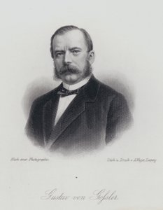 Gustav von Gossler, tysk advokat och administratör (gravyr) av German School