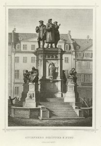 Gutenberg Schoffer och Fust, Frankfort av German School