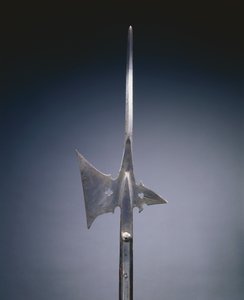 Hellebard, ca 1520 (stål och trä) av German School