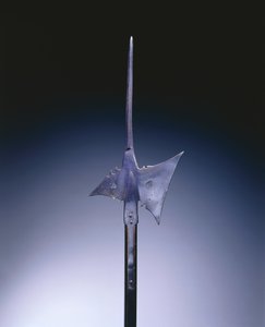 Hellebard, ca 1550 (stål och trä) av German School