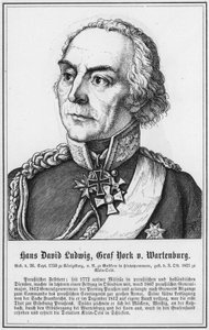 Hans David Ludwig, Greve York mot Wartenburg (gravyr) av German School