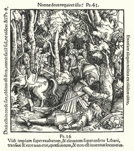 Hans von Hutten dödad av Ulrich, hertig av Württemberg, 1515 av German School