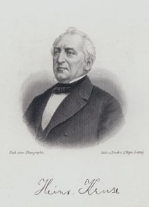 Heinrich Kruse, tysk dramatiker och publicist (gravyr) av German School