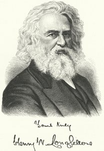 Henry Wadsworth Longfellow, amerikansk poet och professor (gravyr) av German School