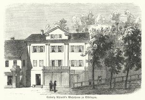 Hem för den tyske poeten, filologen och litteraturhistorikern Ludwig Uhland, Tübingen av German School