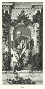 Horace, romersk poet (gravyr) av German School