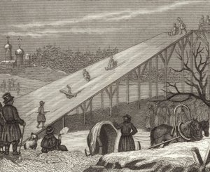 Isrutschkana i Ryssland. Illustration för Bilder-Atlas (gravyr) av German School