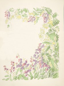 Illustration från Styl, pub.1922 (pochoirtryck) av German School