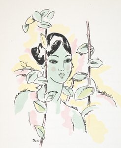 Illustration ur Styl, utg.1922 (pochoirtryck) av German School