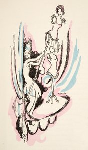 Illustration ur Styl, utg.1922 (pochoirtryck) av German School