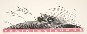 Illustration från Styl, pub.1922 (pochoirtryck) av German School