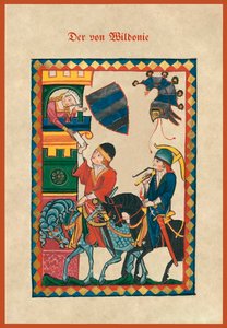 Illustration från en medeltida sångbok av German School