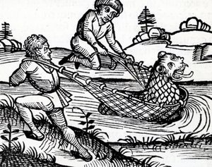 Illustration tagen från Nürnburgkrönikan, 1493 av German School