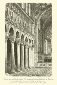 Interiör av basilikan Sant