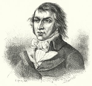 Jean-Lambert Tallien, fransk revolutionär politiker (gravyr) av German School