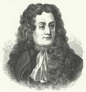 Jean de la Fontaine, fransk fabulist (gravyr) av German School