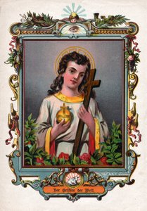 Jesus Kristus. (gravyr, cirka 1900) av German School