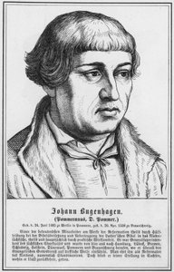 Johann Bugenhagen, Pommeranus, D Pommer (gravyr) av German School