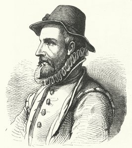 Johann Fischart, tysk författare och satiriker (gravyr) av German School