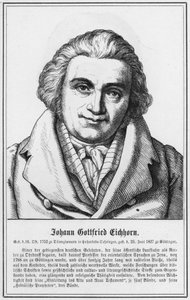 Johann Gottfried Eichhorn (gravyr) av German School