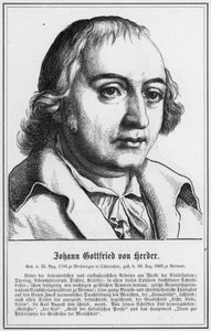 Johann Gottfried von Herder (gravyr) av German School