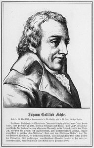 Johann Gottlieb Fichte (gravyr) av German School