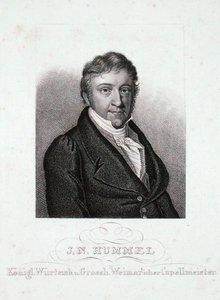 Johann Nepomuk Hummel (1778-1837) (gravyr) av German School