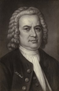 Johann Sebastian Bach, tysk kompositör, organist, cembalist, violist och violinist under barocken (1685-1750) av German School
