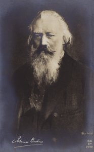 Johannes Brahms, tysk kompositör och pianist (1833-1897) av German School