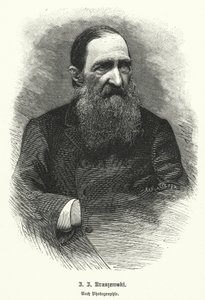 Jozef Ignacy Kraszewski, polsk historiker och romanförfattare (litho) av German School