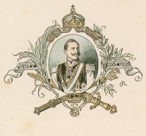 Kaiser Wilhelm II, tysk kejsare och kung av Preussen (1859-1941) av German School