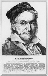 Karl Friedrich Gauss (gravyr) av German School
